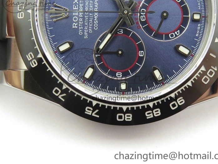 Daytona SS 1:1 Edition Noob Strap Black Best Rubber (Free SA4130 on Dial 904L Blue Extra Case Strap) 116519 0411